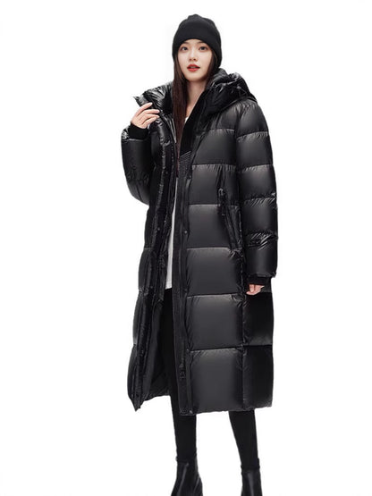 White duck down pullover down jacket