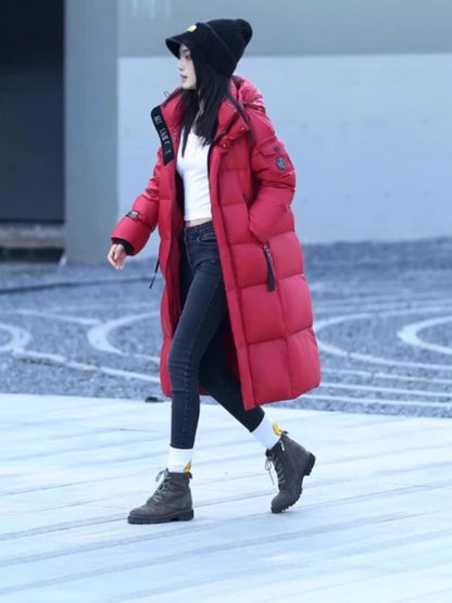 White duck down pullover down jacket